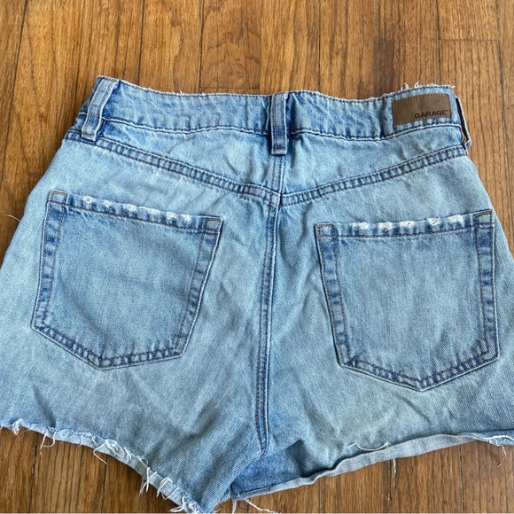 Garage Distressed Mom Denim Shorts - Picture 2 of 3